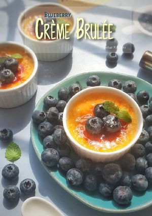 Gambar Blueberry Crème Brulée