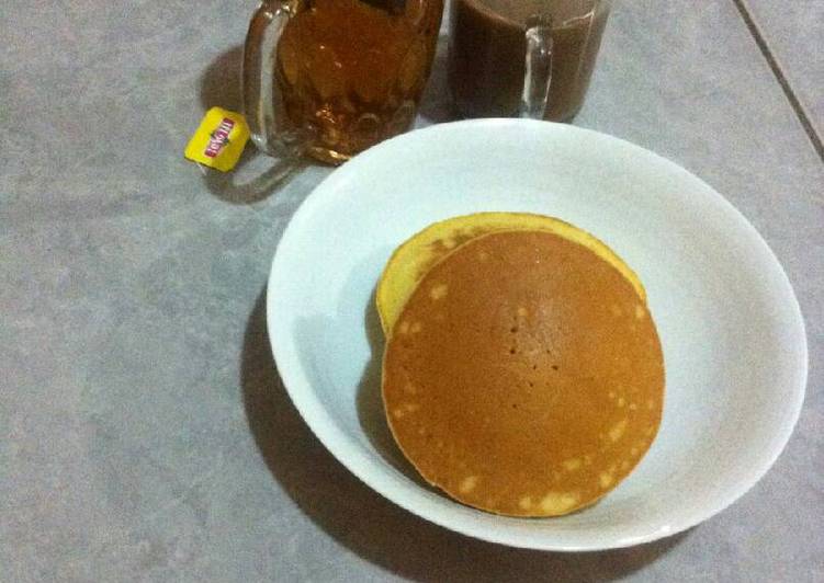 Resep Dorayaki simple isi keju yang Enak