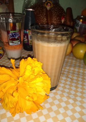 Una foto de Smoothie de Calabaza para acompañar el Postre "Notas de Altar"