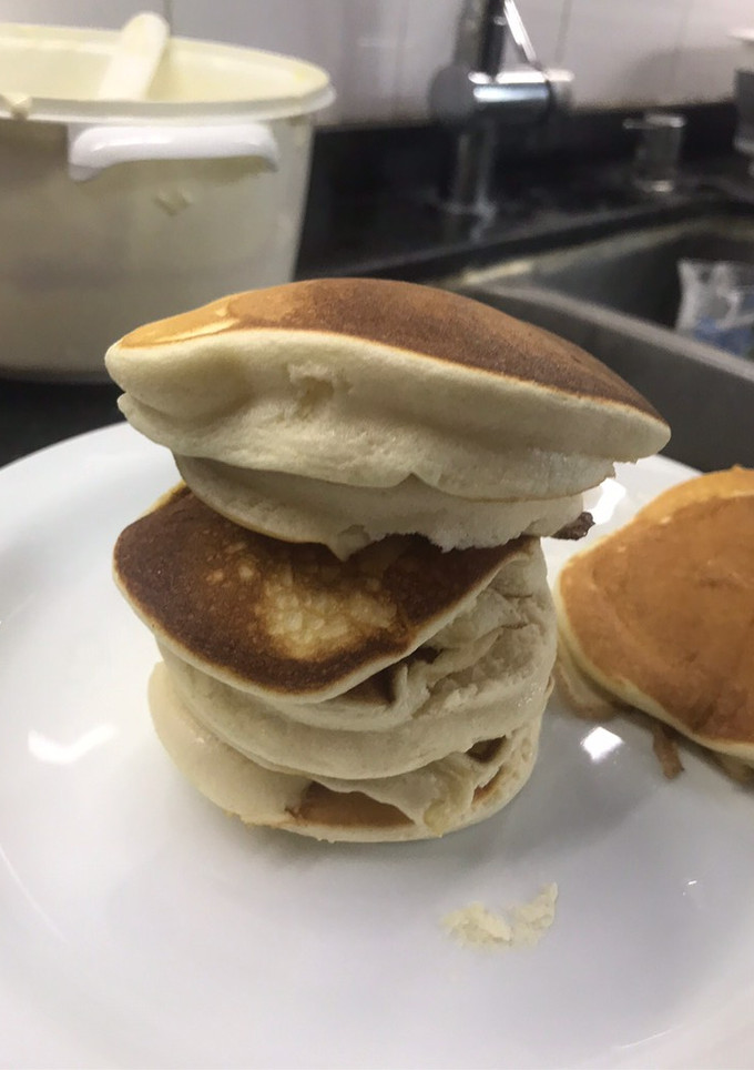 Una foto de Hot cakes soufflé
