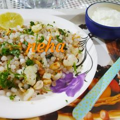 A picture of Sabudana Khichdi for fasting.