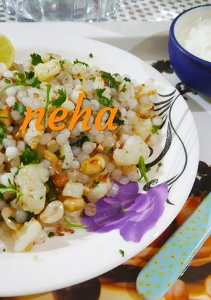 A picture of Sabudana Khichdi for fasting.