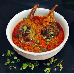 A picture of Stuffed Brinjal Curry.