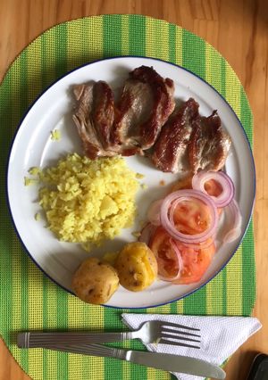 Una foto de Arroz con repollo