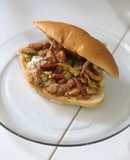Sándwich de pollo ranchero