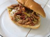 Sándwich de pollo ranchero