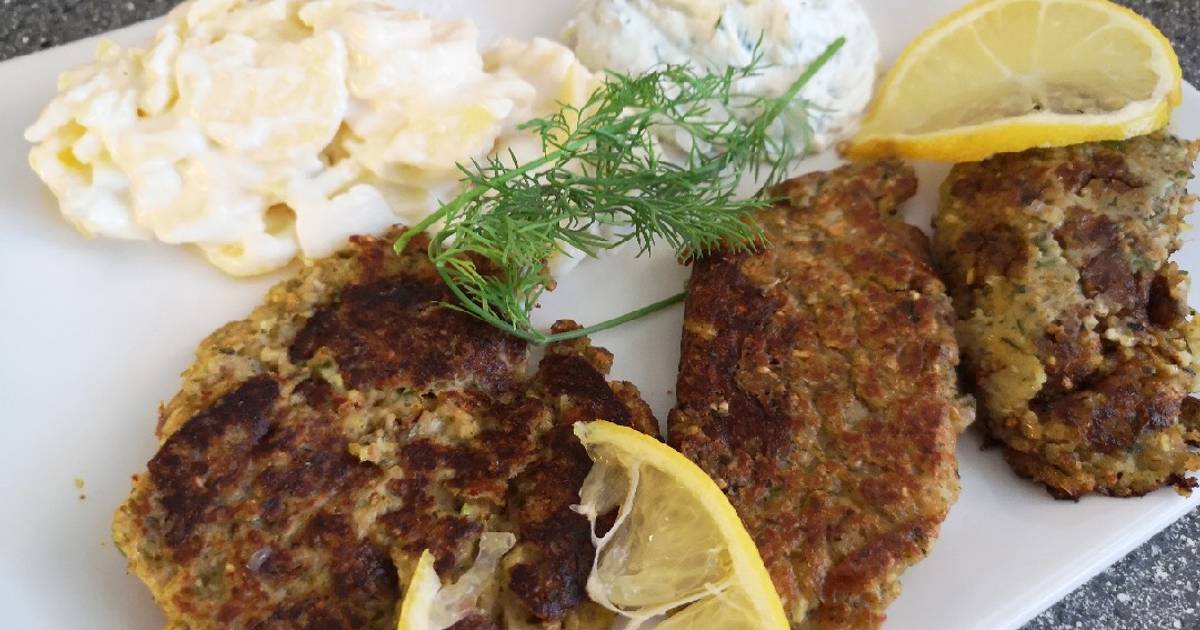 Fisch Frikadellen mit Kartoffelsalat Rezept von Tom Cook - Cookpad