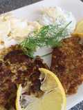 Fisch Frikadellen mit Kartoffelsalat