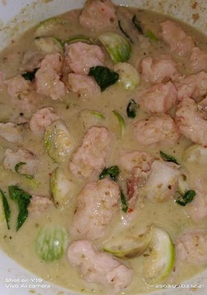 รูปของ แกงเขียวหวานหมู+หมูเด้ง