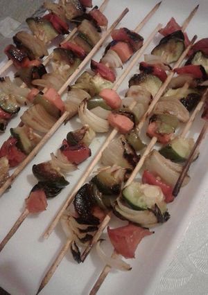 Una foto de Brochettes veganas