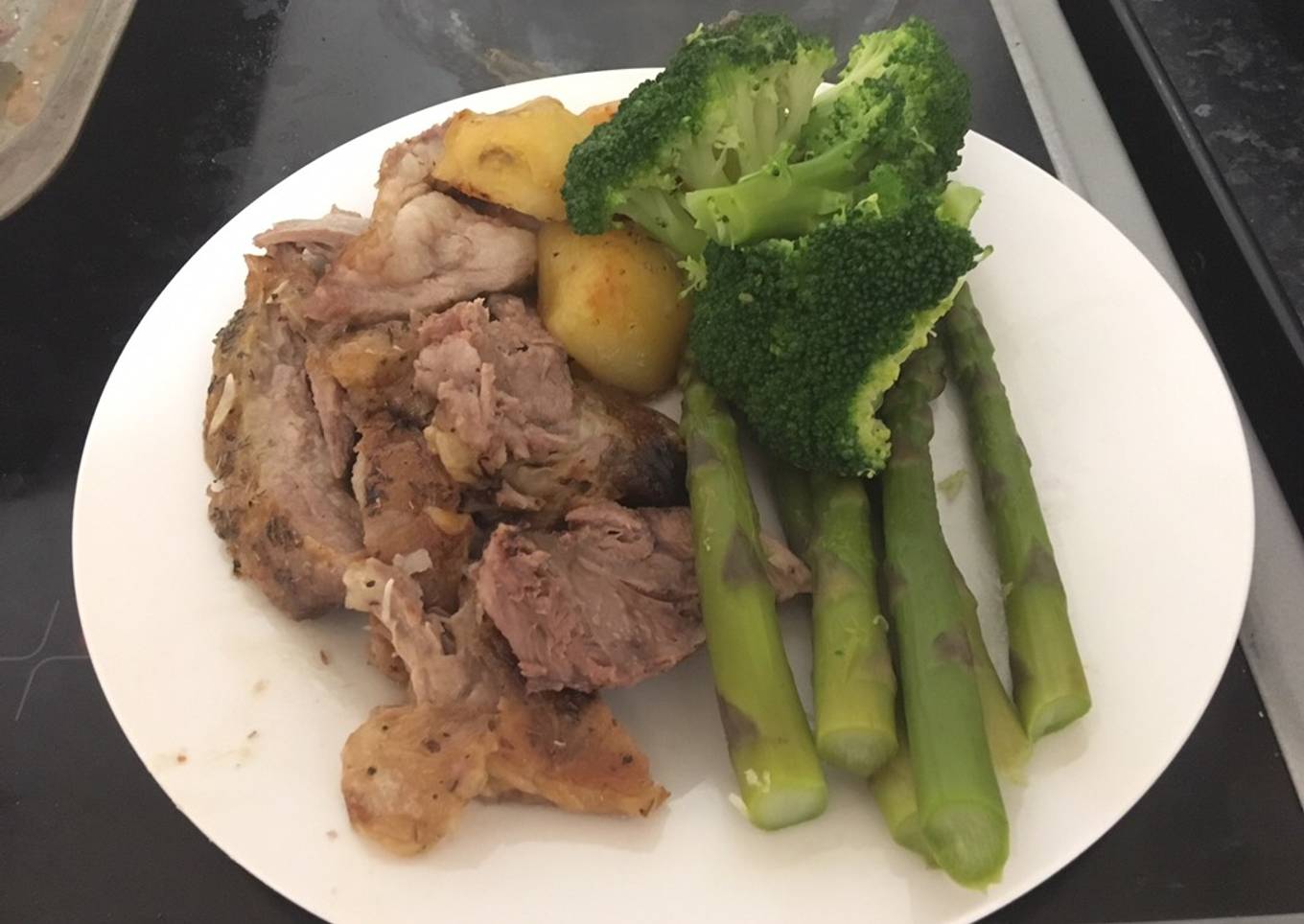 Garlic Studded Shoulder of Lamb