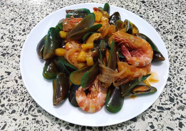 Resep Terbaik Sea Food Asam Manis Mantul Banget