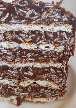 Una foto de Turrón aleman dulce y frío