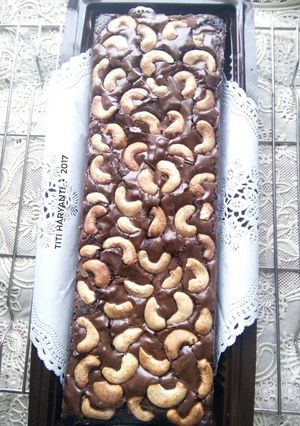 Foto resep Fudgy Brownies Topping Mente