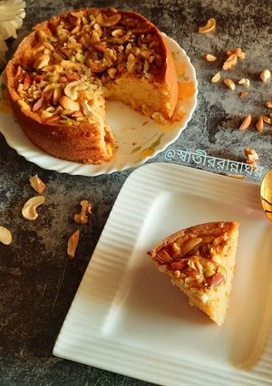 এগলেস হোলহুইট মাওয়া কেক(Eggless Wholewheat Mawa Cake recipe in bengali) রেসিপির প্রধান ছবি