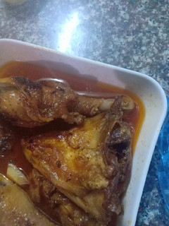 A picture of Chicken with sauce#local food contest _Nairobi west.