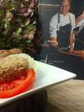 Hamburguesa vegetal con nueces, de Los Hermanos Torres