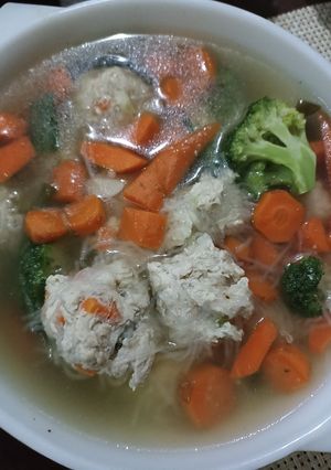 Foto resep Bakso ayam tanpa tepung tanpa telur