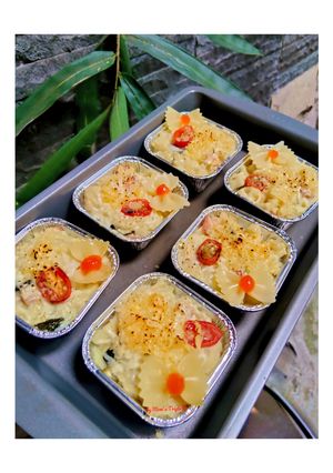 Foto resep Farfalle Spinach Cheese