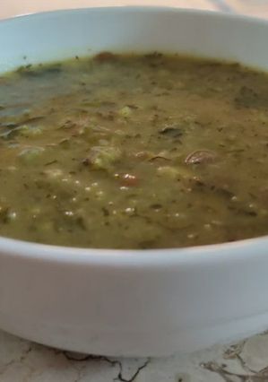 عکسی از دستور آش گوجه سبز با شوید