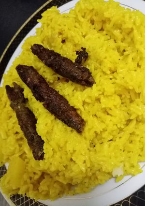 صورة لوصفة رز كباب 🌝💞