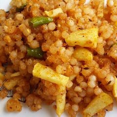 A picture of Sabudana khichdi.