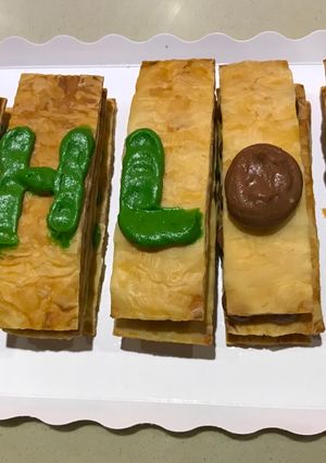 抹茶巧克力千層派 的食譜成品照片