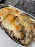 Stuffed Eggplant with Ground Beef and Bechamel