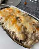 Stuffed Eggplant with Ground Beef and Bechamel