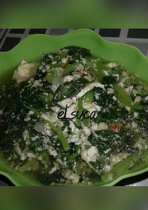 Foto resep Sayur bayam telur