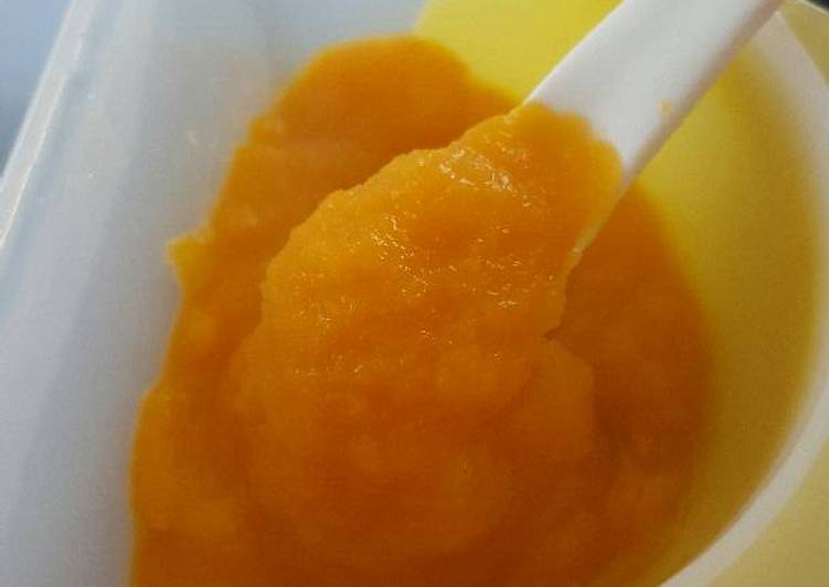 Bahan Puree Labu Kuning (MPASI) | Cara Bikin Puree Labu Kuning (MPASI) Yang Enak Banget
