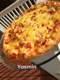 صورة لوصفة بيتزا
