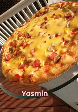 صورة لوصفة بيتزا