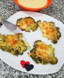 🥦Snack de brócoli con parmesano y salsa de alubias para dipear 🥣