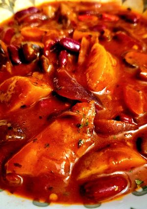 A picture of Hearty Chilli Stew (Vegetarian).