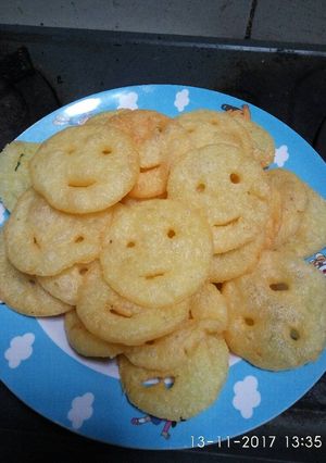 Foto resep Smiley potato/ kentang goreng keju