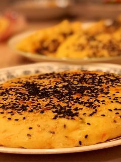 A picture of Pan-Fried Rice and Wheat Flatbread.