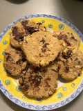Csokis Mandulás Kovászos Zabkeksz 🍪 (Gluténmentes, Vegán)