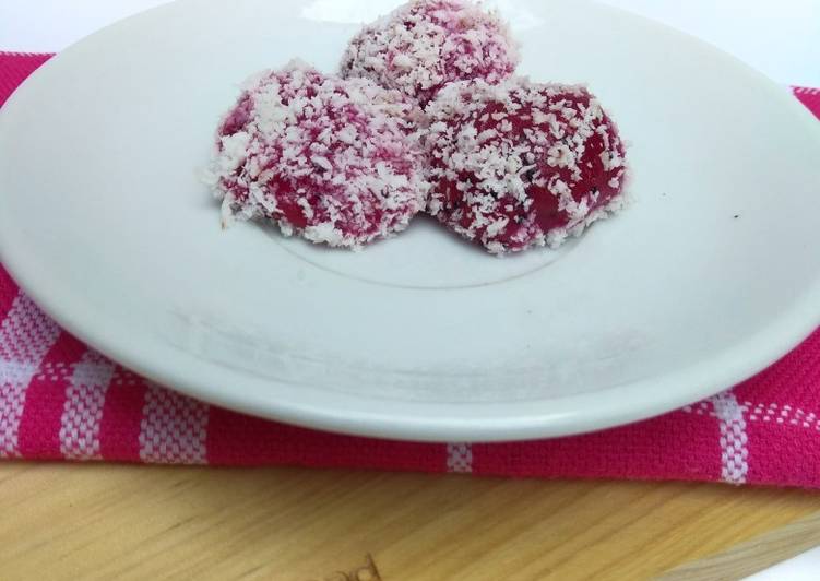 Resep 30. klepon buah naga #berburucelemekemas #resolusi2019 Anti Gagal