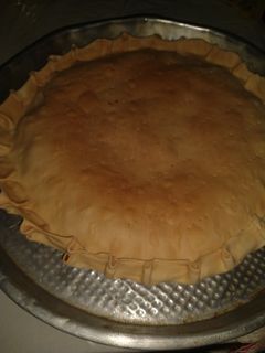 Una foto de Tarta de atún, choclo y queso