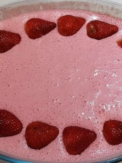 Una foto de Mousse de frutilla
