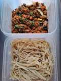 Carne molida, chipotle y pasta