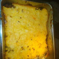 Oven baked mince and mashed potatoes A picture of Oven baked mince and mashed potatoes.