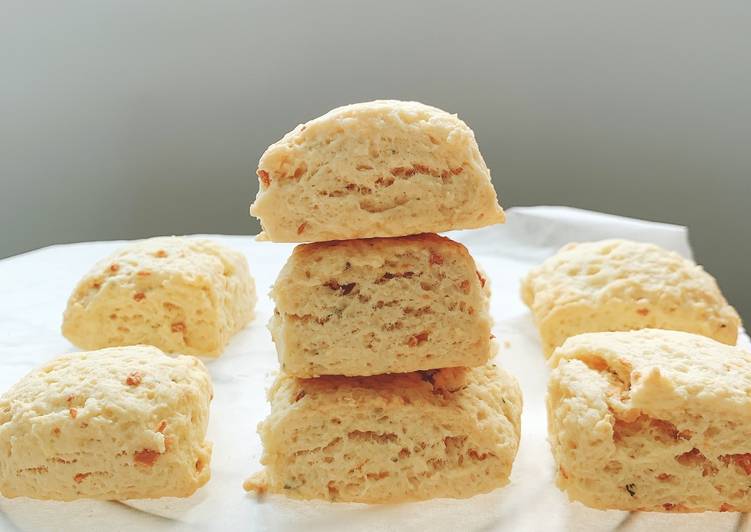 Herb garlic scones