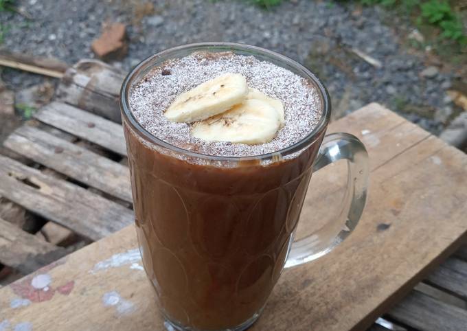 Resep Smoothie Banana Cocho Coffie, Lezat