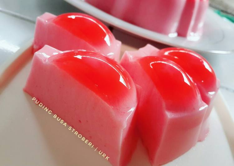 Puding Busa Stroberi