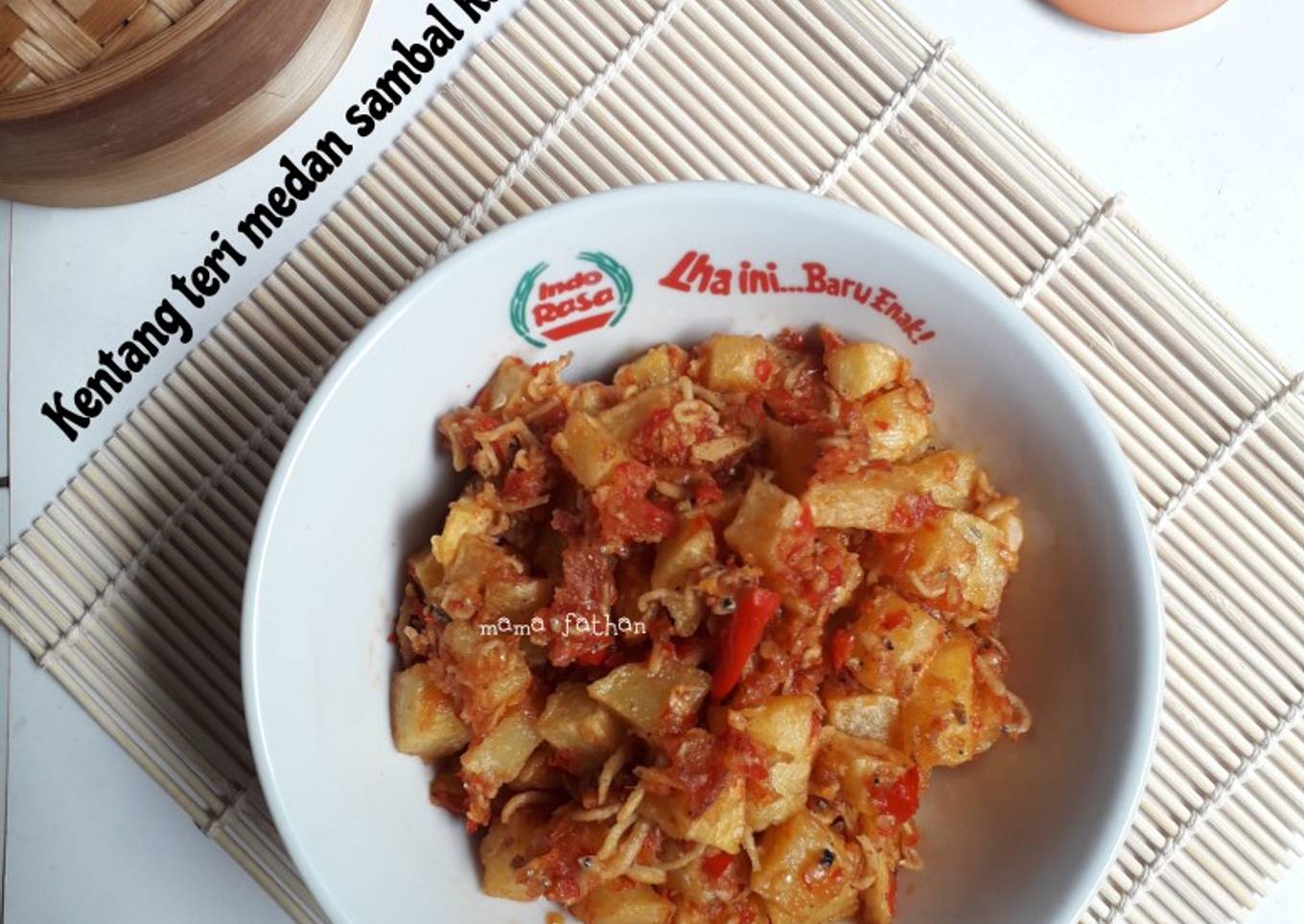 Kentang teri medan sambal kasar