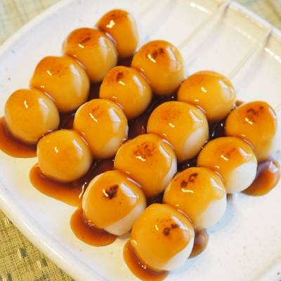 Mitarashi dango / Postre japonés ? Receta de Nao Nutricionista ????-  Cookpad