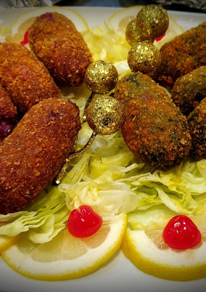 Una foto de Croquetas veganas de Lombarda y manzana o Espinacas y Dátiles