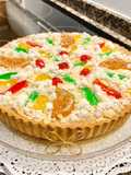 Cake Filled with Special Christmas Cream